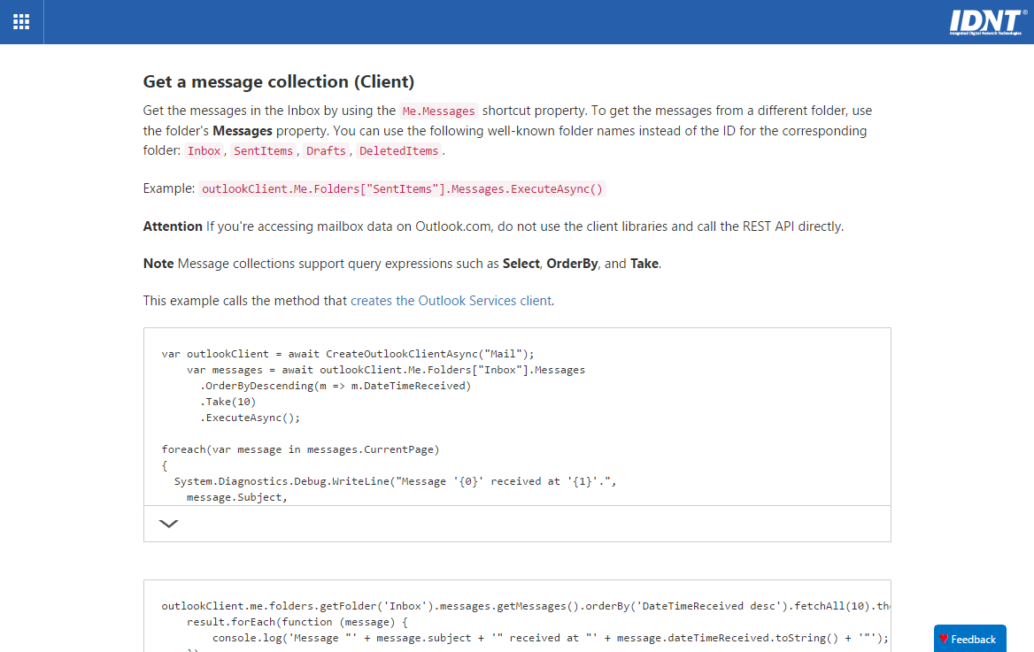 Mail API SDK für .NET