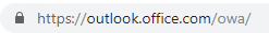 Adresszeile des alten Outlook Webmail